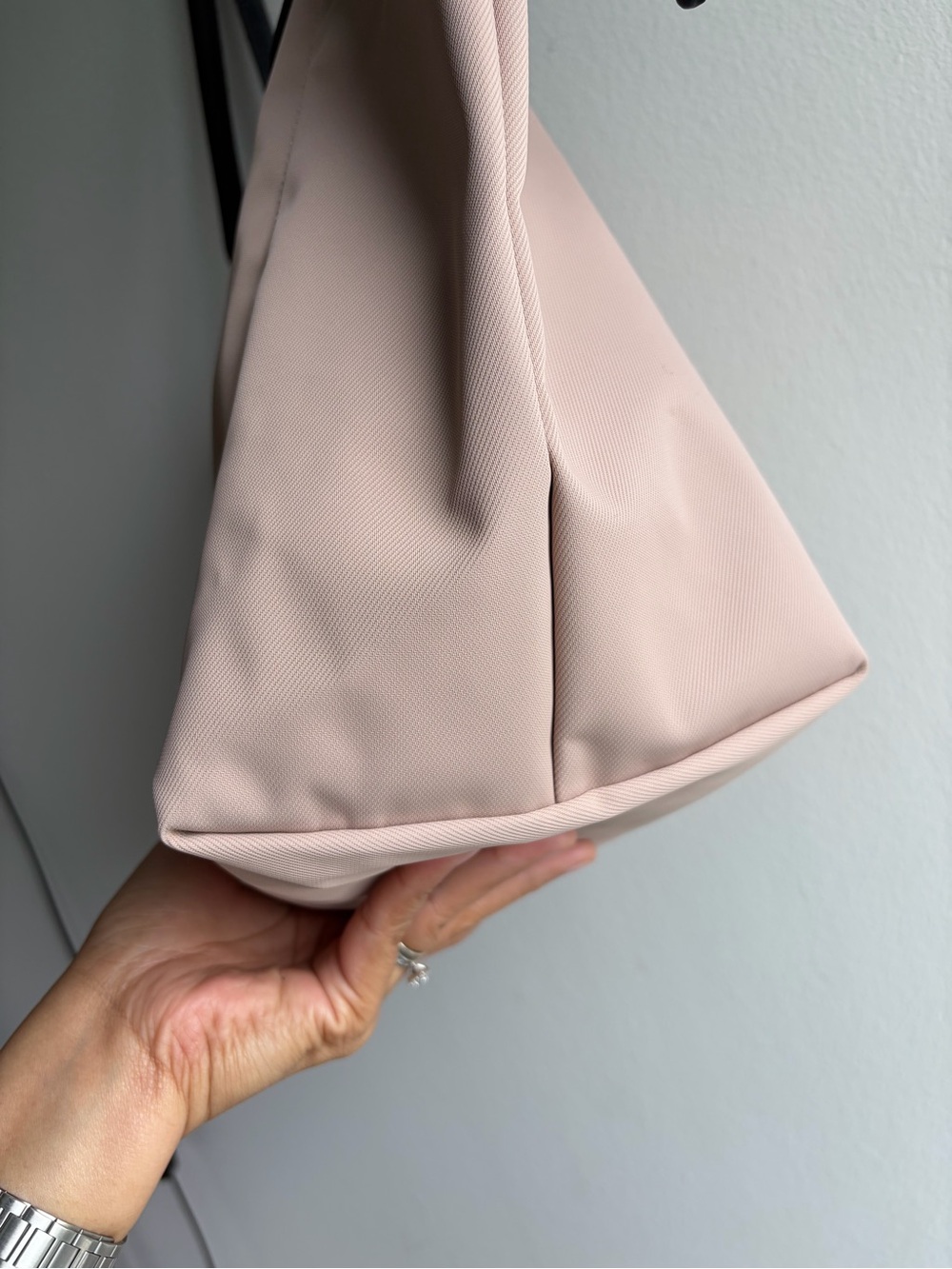 Longchamp Energy XXL Long Handle Dusty Rose Tote with Black Trim - Picture 6 of 14